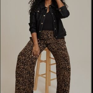 Maurices Black and Brown Wide Leg Pants